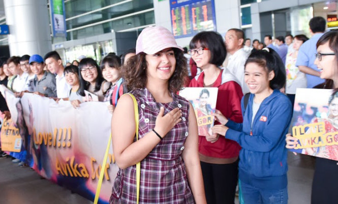 Hình ảnh Avika Gor tại sân bay sáng nay - Ảnh: Echannel