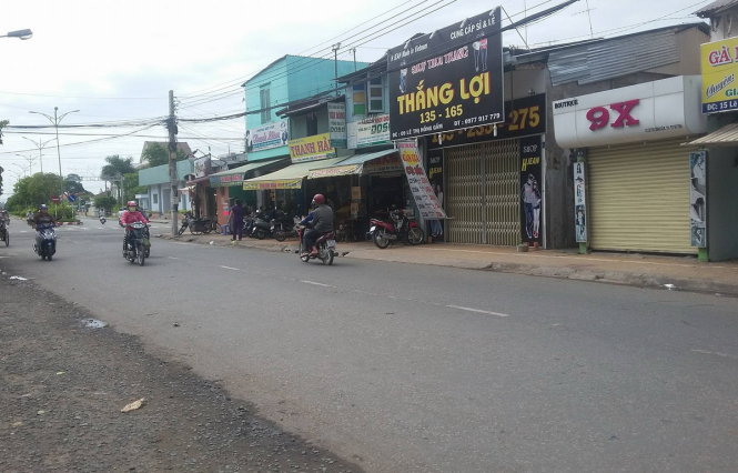 Hiện trường nơi Thắng và Tuấn bị nhóm thanh niên đánh - Ảnh: Hoài Thương
