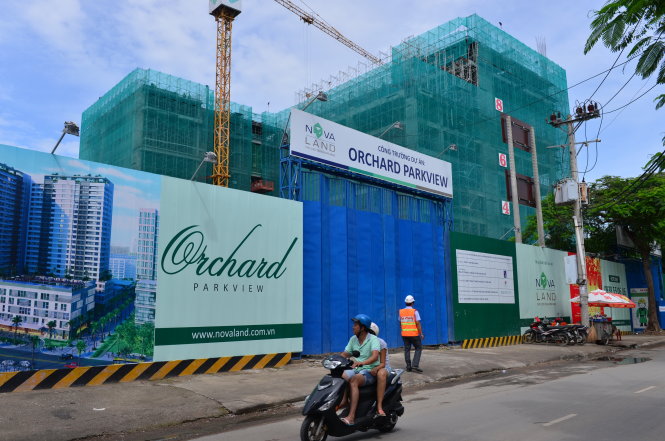 Dự án nhà ở cao tầng tại Q.Phú Nhuận (TP.HCM) đã được cấp giấy phép theo giai đoạn - Ảnh: QUANG ĐỊNH