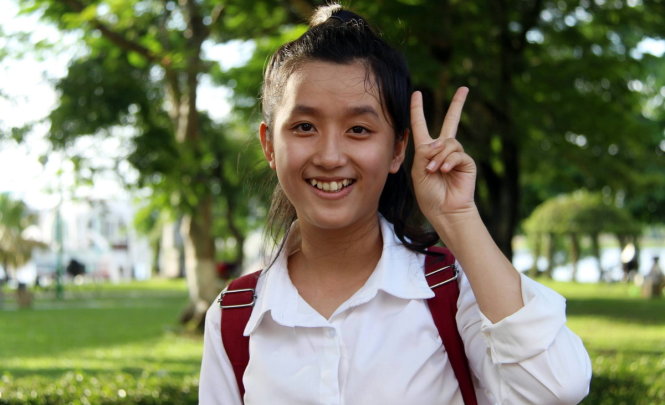 Thí sinh Trần Thị Hồng Nhi - Ảnh: NHẬT LINH