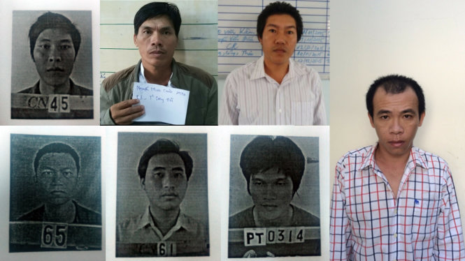 Những bị can trong đường dây trộm cướp gồm 33 người vừa bị Công an tỉnh Bạc Liêu đề nghị truy tố - Ảnh: Cơ quan điều tra cung cấp.