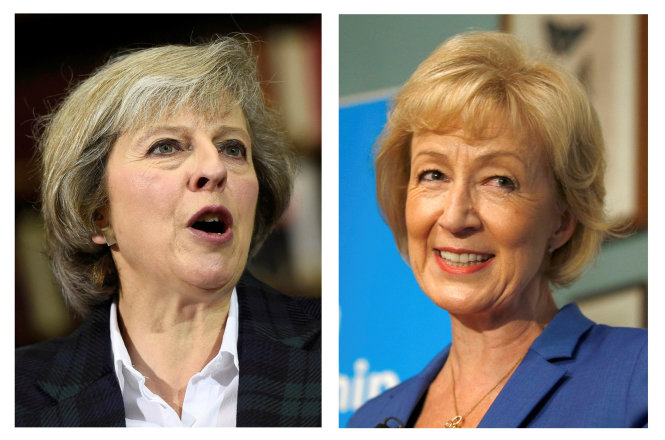 Hai ứng viên Theresa May (trái) và Andrea Leadsom - Ảnh: Reuters