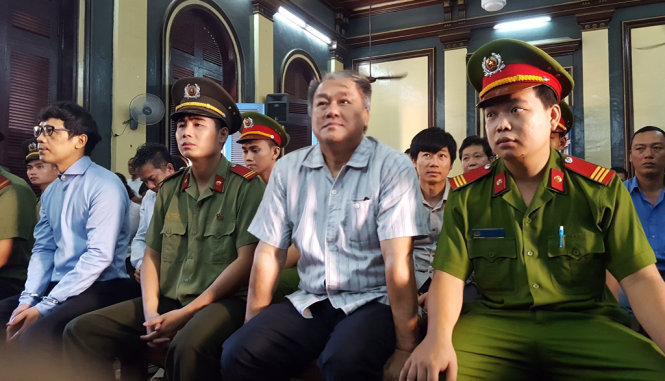 Bị cáo Phạm Công Danh có mặt tại phiên tòa - Ảnh: HOÀNG ĐIỆP