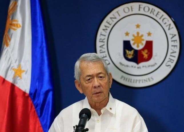 Ngoại trưởng Philippines, ông Perfecto Yasay - Ảnh: Reuters
