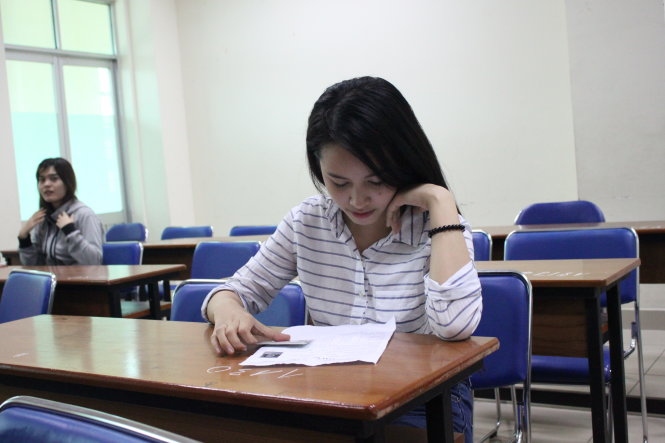 Thí sinh dự thi THPT quốc gia 2016. Ảnh: M.G