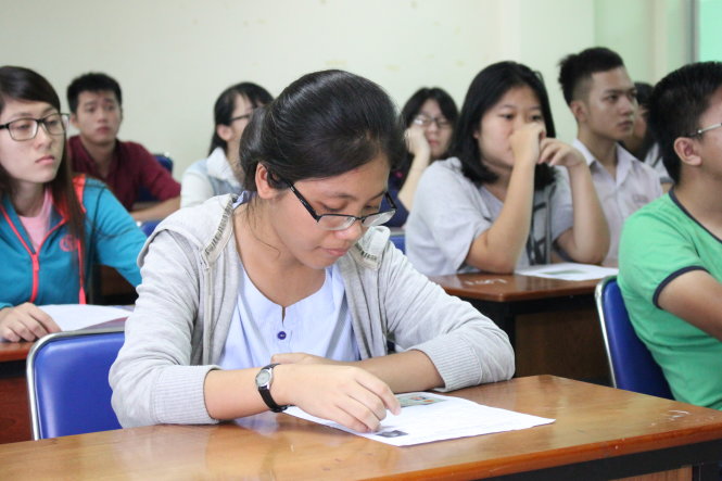 Thí sinh dự thi THPT quốc gia 2016. Ảnh: M.G
