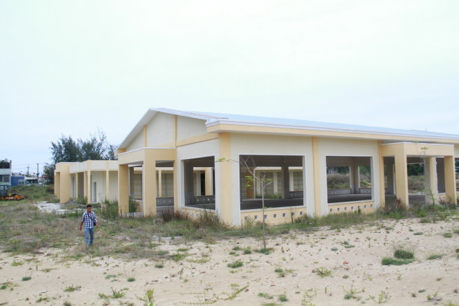 Chợ Khuê Mỹ đang bị bỏ hoang - Ảnh: H.KHÁ