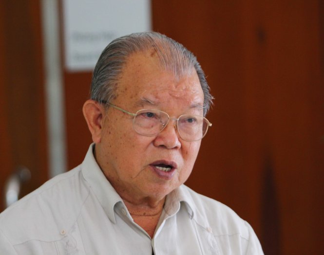 Giáo sư Võ Tòng Xuân - Ảnh: CHÍ QUỐC