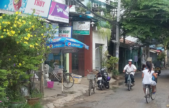 Hiện trường nơi xảy ra vụ việc - Ảnh: HOÀI THƯƠNG
