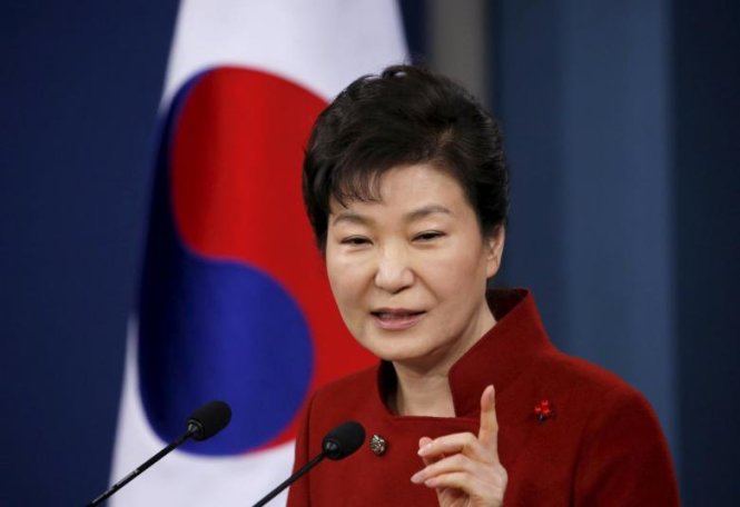 Tổng thống Hàn Quốc Park Geun-hye - Ảnh: Reuters