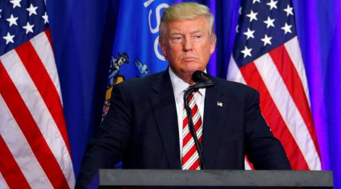 Ứng cử viên tổng thống Mỹ Donald Trump - Ảnh: REUTERS