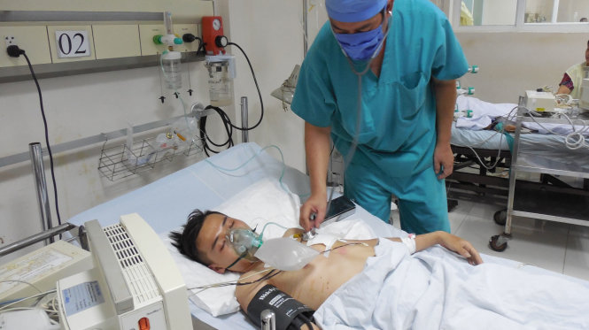 Bệnh nhân Võ Tấn Lợi có nhiều chuyển biến tốt sau ca phẫu thuật - Ảnh: N.TRẦN