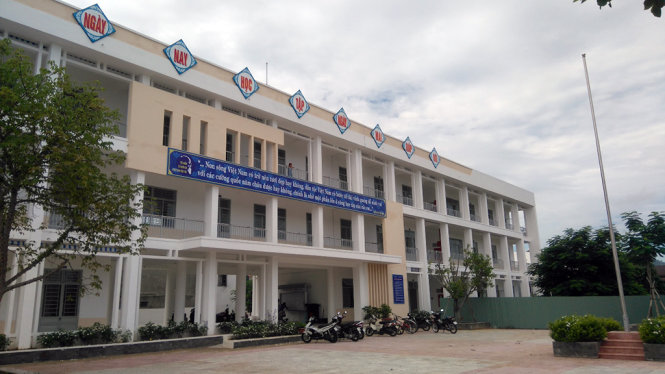 Công trình trường tiểu học An Khê mới đưa vào sử dụng được gần 1 tháng nay - Ảnh: ĐOÀN CƯỜNG