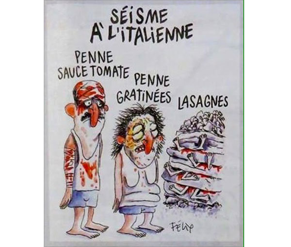 Bức biếm họa mới nhất lại tiếp tục bị phản ứng của Charlie Hebdo - Ảnh: Metronews