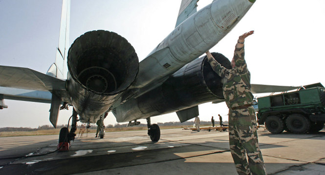 Một chiếc SU-27 của Nga - Ảnh: Sputnik