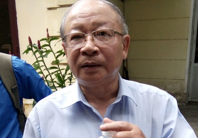 Ông Phan Dũng sau phiên tòa - Ảnh: TUYẾT MAI