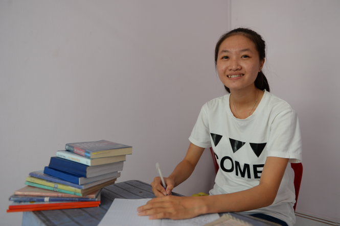 Huỳnh Võ Tố Quyên - sinh viên năm nhất Trường ĐH Luật TP.HCM - Ảnh: H.KHOA