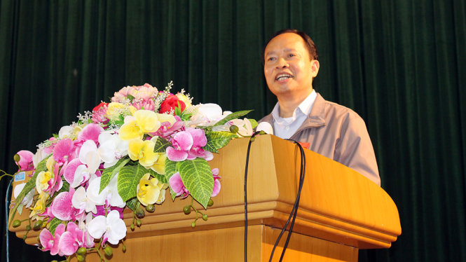 Ông Trịnh Văn Chiến - bí thư Tỉnh ủy Thanh Hóa - Ảnh: Hà Đồng