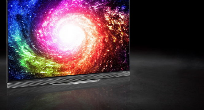 Tivi siêu mỏng LG dùng công nghệ màn hình OLED nhận được điểm số cao nhất trong bảng xếp hạng TV hàng đầu năm 2016 - Ảnh: LG