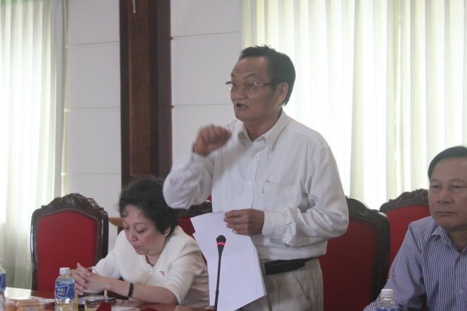 Ông Trần Du Lịch cho rằng đạo đức đấu giá viên rất quan trọng nhưng không được quy định trong dự thảo luật - Ảnh: T.L