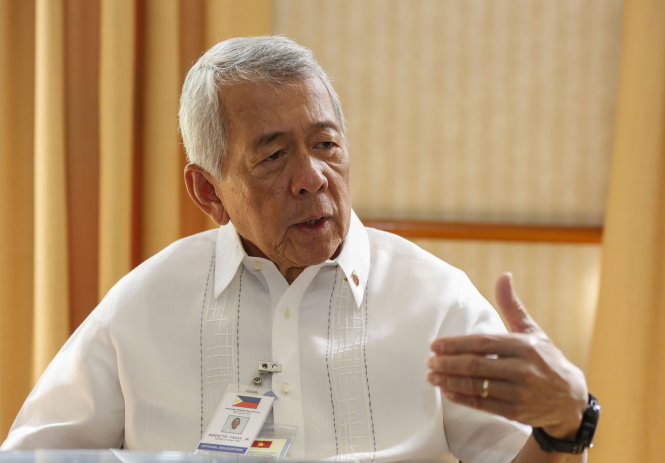 Ngoại trưởng Philippines Perfecto Yasay - Ảnh: VIỆT DŨNG