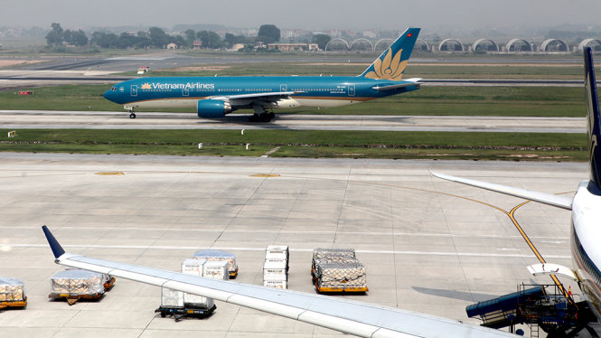 Máy bay Boeing 787-9 được đánh giá là siêu máy bay thế hệ mới trong đội bay của Vietnam Airlines - Ảnh: TUẤN PHÙNG