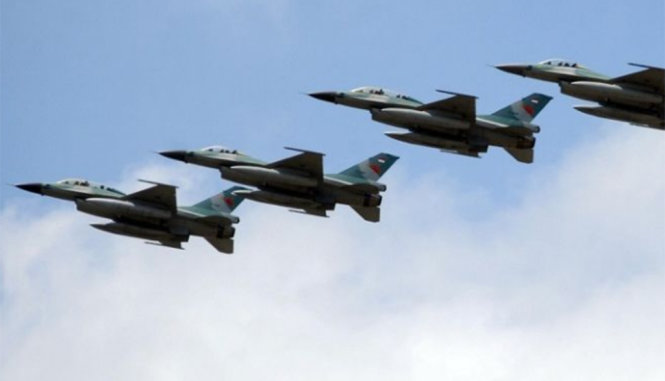 Phản lực F-16 của Indonesia - Ảnh: AFP