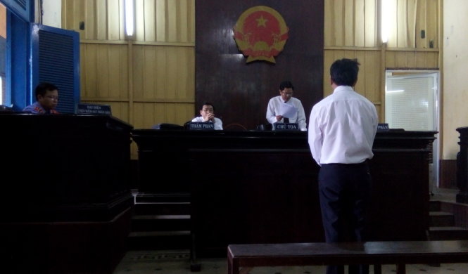Bị cáo Dẫn tại tòa - Ảnh: T.Mai