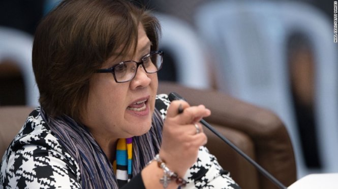 Thượng nghị sĩ Leila De Lima - Ảnh: CNN