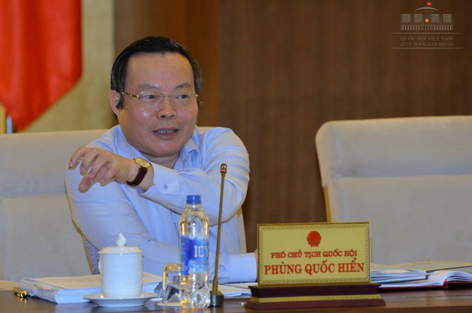 Phó chủ tịch Quốc hội Phùng Quốc Hiển - Ảnh: Cổng TTQH