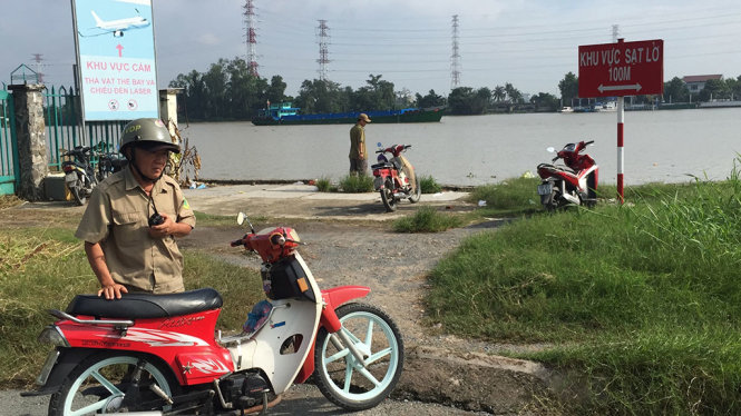 Khu vực phát hiện thi thể thanh niên tóc vàng - Ảnh: NGỌC KHẢI