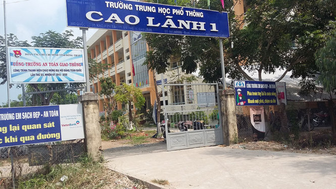 Trường THPT Cao Lãnh 1 - Ảnh: N.TÀI