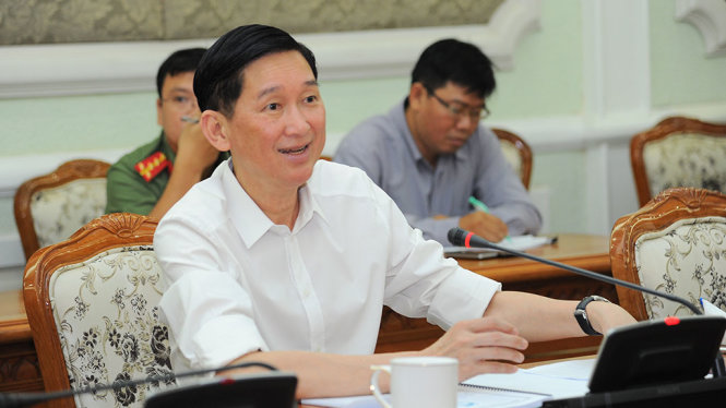 Ông Trần Vĩnh Tuyến, phó chủ tịch UBND TP.HCM - Ảnh: TỰ TRUNG