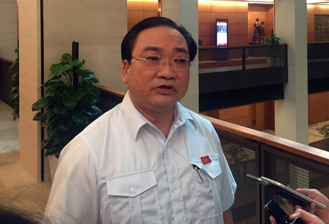 Bí thư thành ủy Hà Nội Hoàng Trung Hải - Ảnh: ĐỨC BÌNH