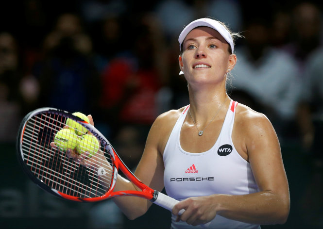 Kerber giành quyền vào chung kết WTA Finals 2016. Ảnh: REUTERS