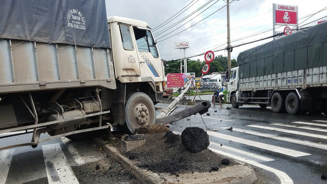 Hiện trường vụ việc - Ảnh: TÂM ĐỨC