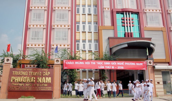 Trường trung cấp Phương Nam - nơi có nhiều chương trình liên thông ĐH, kể cả ĐH chính quy - Ảnh: P.N.