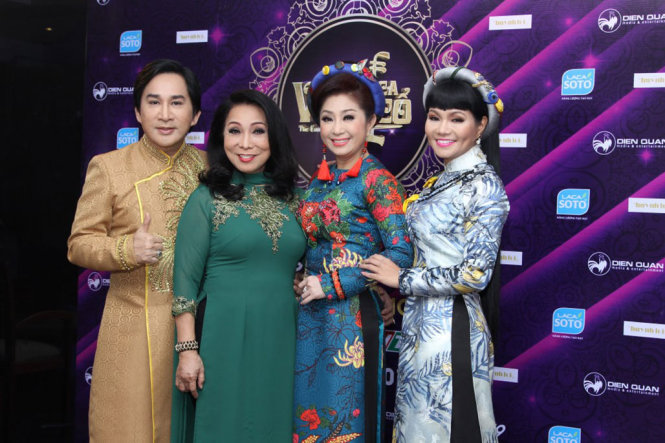 Từ trái qua: NSƯT Kim Tử Long, NSND Bạch Tuyết, NSƯT Thoại Mỹ và nghệ sĩ Ngọc Huyền Ảnh: Dien Quan media