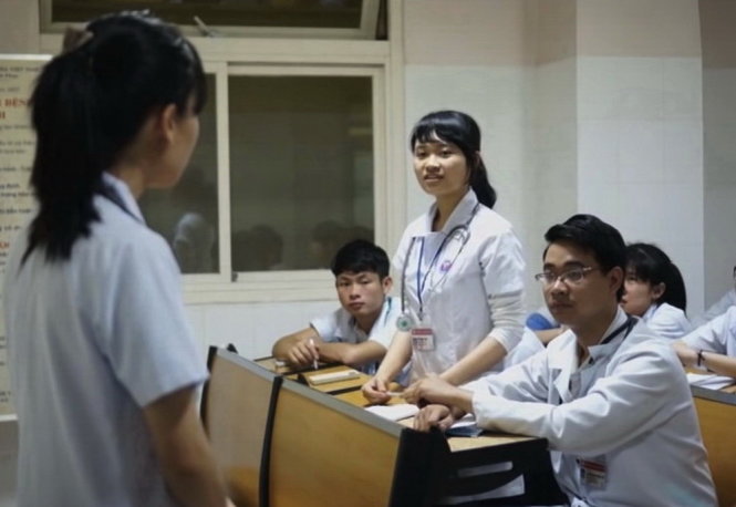 Mô hình “Xây dựng CLB tim mạch định hướng chuyên khoa cho sinh viên y dược” của CLB tim mạch ĐH Y dược Huế có số lượt bình chọn nhiều nhất với 3.579 người bình chọn - Ảnh: T.L.
