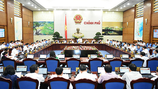 Toàn cảnh phiên họp Chính phủ thường kỳ tháng 10-2016 - Ảnh: Cổng thông tin điện tử Chính phủ