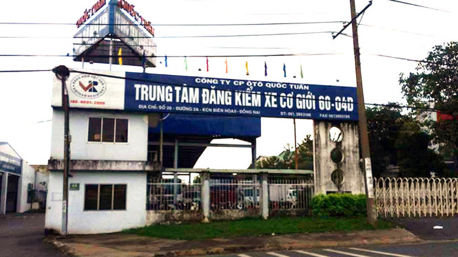 Trung tâm đăng kiểm xe cơ giới 60-04D - Ảnh: A.L