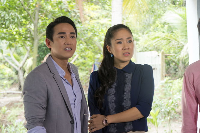 Khải (Hứa Vỹ Văn) và Thủy (Lê Phương) trong Nước mắt chảy ngược ảnh: ĐPCC