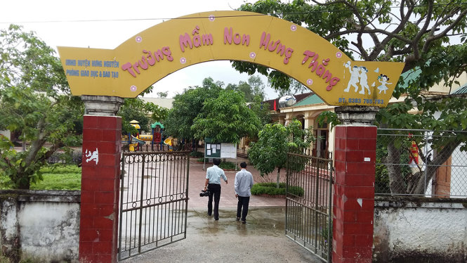 Trường mầm non Hưng Thắng, huyện Hưng Nguyên (Nghệ An) - Ảnh: D.HÒA
