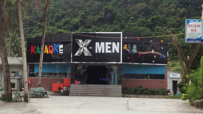 Quán karaoke X-Men ở khu phố 1, thị trấn Dương Đông, huyện đảo Phú Quốc - nơi xảy ra vụ án mạng - Ảnh: HOÀNG TRUNG