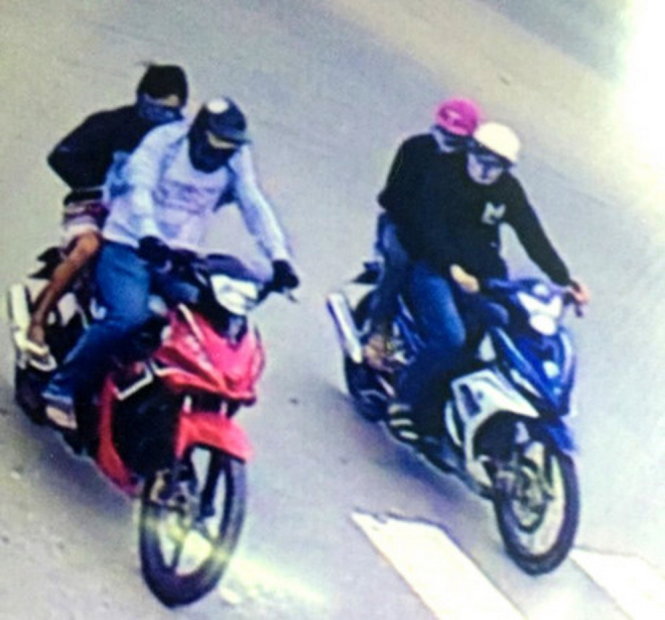 Ảnh nhóm cướp trích từ camera