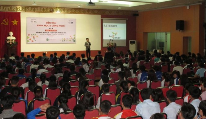 Đông đảo sinh viên quan tâm đến chủ đề khởi nghiệp. - Ảnh: ĐH Thái Nguyên