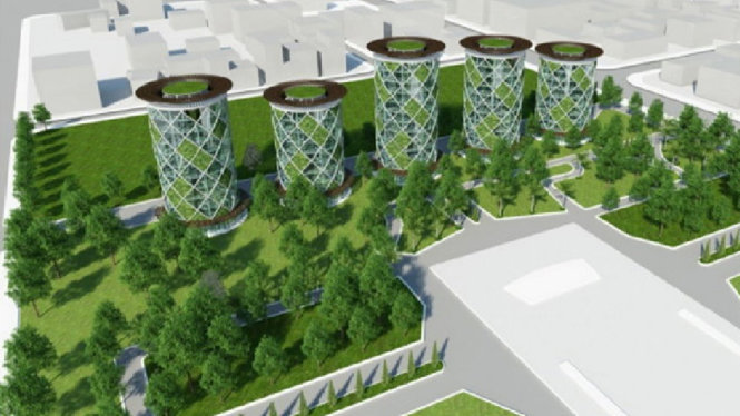 Mô phỏng nhà đậu xe thông minh cao tầng