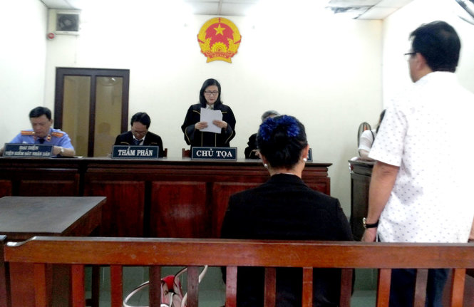 Phiên tòa xét xử vụ việc chiều 26-12 - Ảnh: UYÊN TRINH