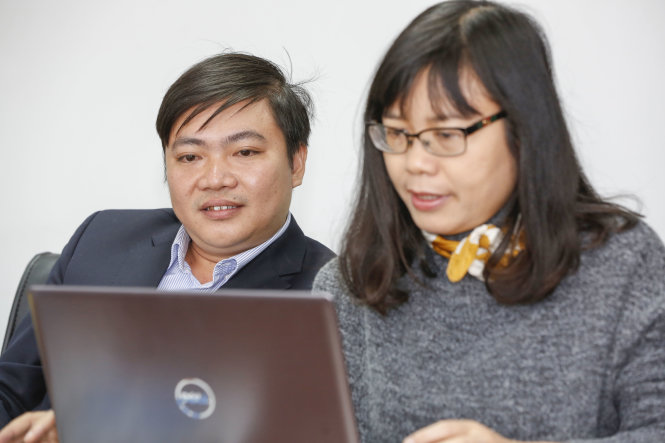Chuyên gia Phạm Minh Huân (trái) tại buổi giao lưu - Ảnh: Việt Dũng