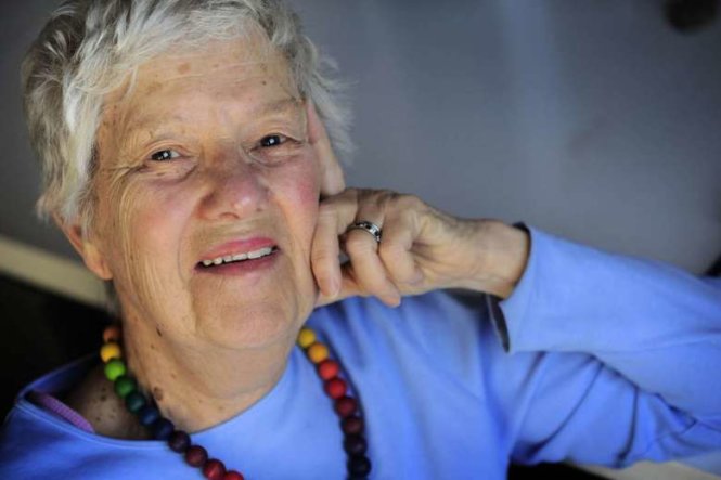 Nhà thiên văn học Vera Rubin tại phòng làm việc ở Viện Carnegie vào năm 2010 - Ảnh: THE WASHINGTON POST